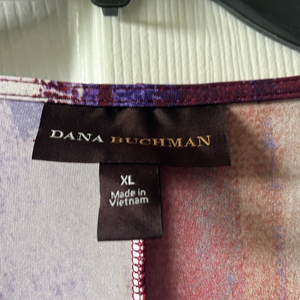 NWT Dana Buchman Faux Wrap Dress - Picture 2 of 5